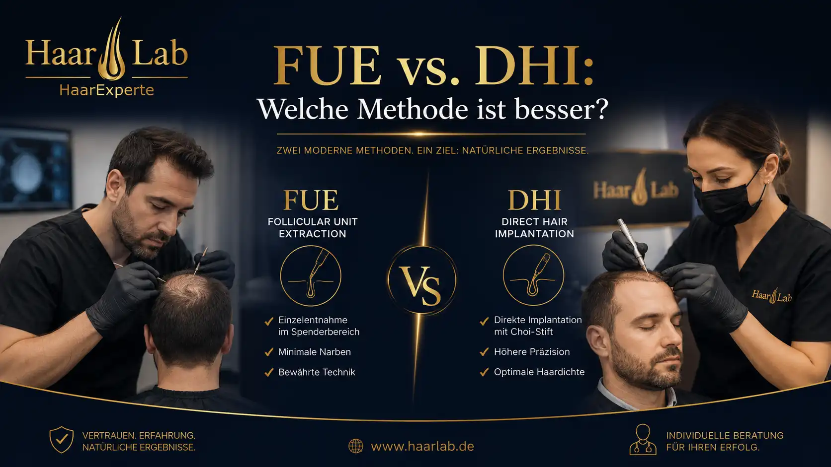FUE vs. DHI: Welche Methode ist besser?