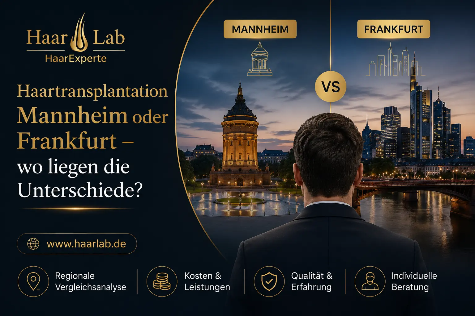 Haartransplantation Frankfurt oder Düsseldorf – welcher Standort passt besser zu Ihnen?